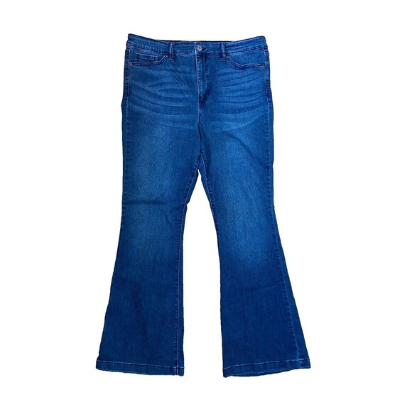 EUC Sofia Vergara Jeans Women's 16 Blue Melisa Flare Stretch High Rise Stretch - Picture 1 of 12